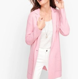 💕Talbots pink patch packet sweater blazer💕